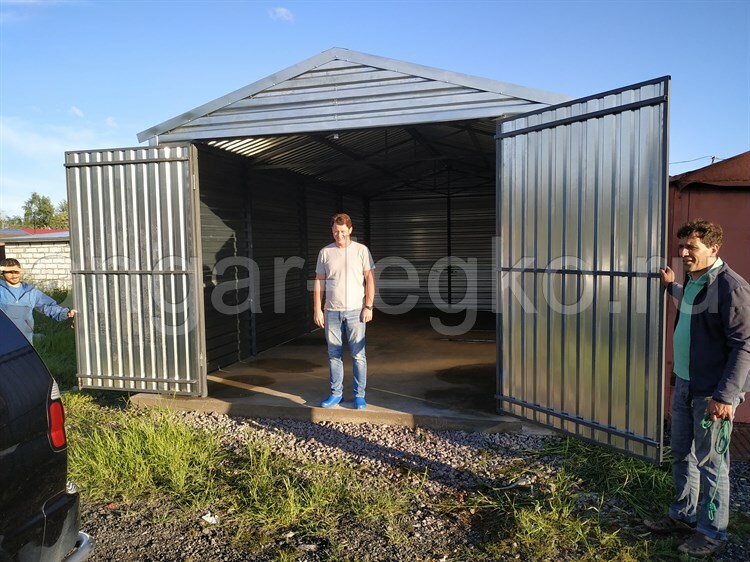 Металлические сборные гаражи-производим в СПб | angar-legko